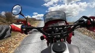 Start of Mt. Rogers access road to finish. KLR 650s