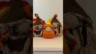 they grow up so fast 🥲 #crochetgnome #babygnome #gnomefamily #fallgnomes