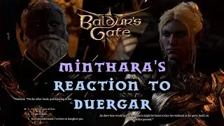 Baldur's Gate 3: Minthara's Reaction to Duergar Dwarf
