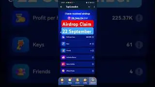 Tapcoins Airdrop Claim and Daily Bounty September 22🪙💲 #tapcoin #tapcoinbounty #games #dailycombo
