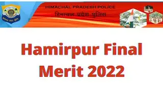 Hp police Hamirpur FINAL cutoff marks ll hp police final cutoff 2022 ll @LearnersV@hppolice