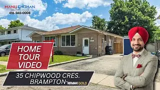 House for sale in Brampton with 2 bedroom finished basement | 35 Chipwood Crescent | Home Tour