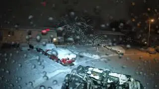 Snowplowing First test for Ami reactor snow blade