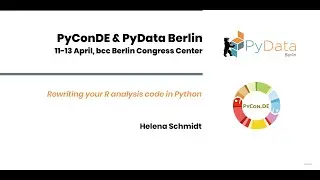 Helena Schmidt: Rewriting your R analysis code in Python