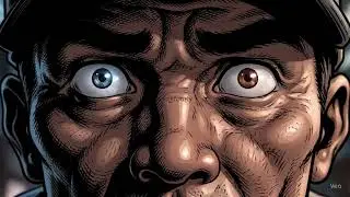 AI Video Marvel Comic Book Style with High-Contrast Shading and Gritty Urban Atmosphere