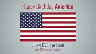 Happy Birthday America - 4th of July : After Effects Style