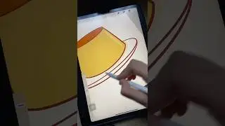 How to draw a pudding 🍮 #art #drawingtutorial #procreate #digitalart