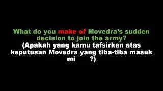 Idiom ; make of