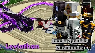Leviathan VS Iron's Spells'n' Spellbooks | Minecraft |Mobs Battle