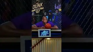 Blue haired white guy impresses Shaq with crazy dunk! @ianirudhbhandari on Instagram #shorts