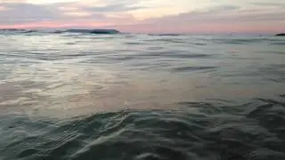Waves of Gouves beach Crete