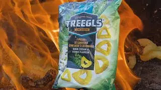 Will Corn Snacks Burn? (Close-up)