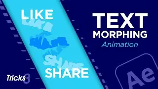 Morphing text animation in adobe after effects cc 20223️⃣Using effects