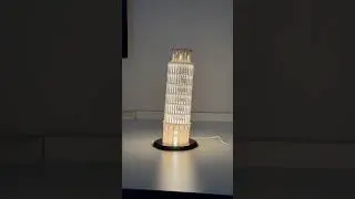 3D printed Leaning Tower of Pisa lamp 🇮🇹 #3dprinting #3d #3dprinted #bambulab #diy #pisa #lamp