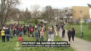 Protest Beograđana protiv radova na Savskom nasipu
