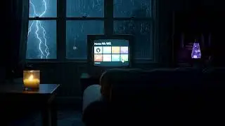 wii nostalgia thunderstorm 🌩 mii menu ambient loop + candlelight + lava lamp for sleep & focus
