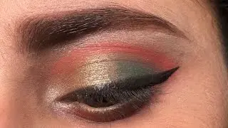 Green eye makeup | mint green eyeshadow look | summer eye makeup