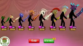 ALL SKIN EPIC STICKMAN MERCENARY x9999 VS FINAL BOSS, GRIFFON | Stick War Legacy Mod | MrGiant777