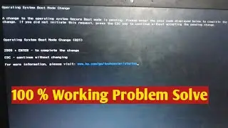 How to Solve Operating system boot mode change (021) | **** + Enter - to complete the change