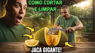 ABRI A JACA GIGANTE E ESTAVA CHEIA DE FRUTOS DENTRO!😍