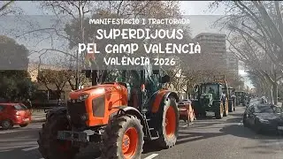 🌾 Més de 2.000 agricultors i 200 tractors van sortir al carrer a València 🚜
