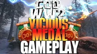 Vicious Medal Gameplay in COD WWII (30 Killstreak)