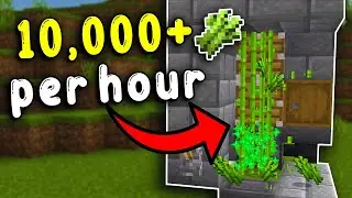 The BEST SUGARCANE Farm in Minecraft Bedrock 1.21!