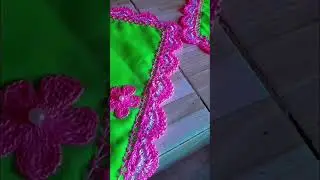 paninho pra arm&aacute;rio de tecido com croche