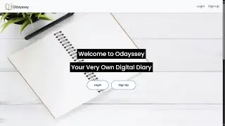 Odayssey &ndash; A Digital Diary (CS50 Final Project)