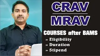 CRAV COURSE | MRAV COURSE | COURSE AFTER BAMS | CAREER OPTIONS AFTER BAMS