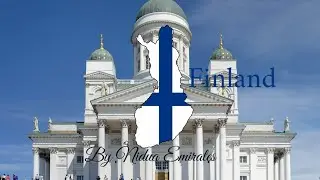 Finland Flag Map Speedart