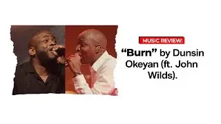 Dunsin Oyekan &mdash; Burn (feat. John Wilds) [Music Review]
