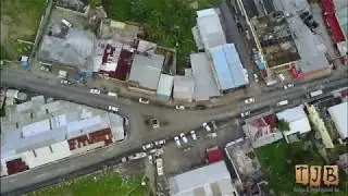 Aerial view of Highgate St Mary Jamaica