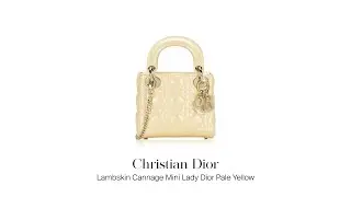 Mau Jual Tas Branded Second? Christian Dior Lambskin Cannage Mini Lady Dior Pale Yellow