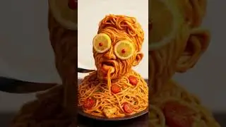 A hyper-realistic generation: spaghetti version #animation #ai #asmr #eatingsounds #food