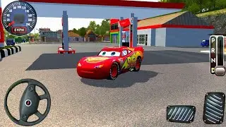 Lighting McQueen in Real Life Disney Pixar Cars Driving - Bus Simulator Indonesia - Android GamePlay