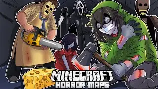 Trying out mobile Minecraft horror maps 
