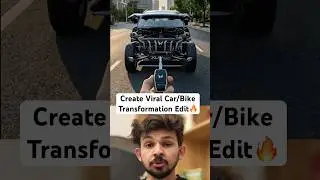 How To Create Viral Car/Bike Transformation Edit🔥 #ai #shorts
