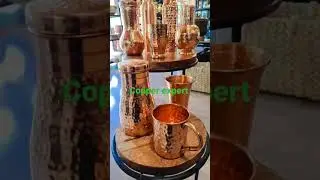 Handmade copper drinkware #copperexpert #copperproduct #india #brassware #shortvideo #reel