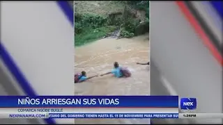 Niños arriesgan sus vidas en la comarca Ngabe Buglé causa indignación