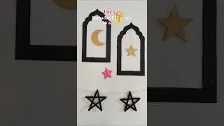 Day 5/15 Ramadan DIY🥹Wall decoration⭐🕌🌙 #shorts #crafts #diy #ramadan #trending #pinterestaesthetic