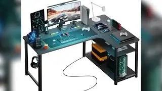 A must-have product!&nbsp;COMHOMA Desk Gaming table with Shelf, corner desk with USB charging port and