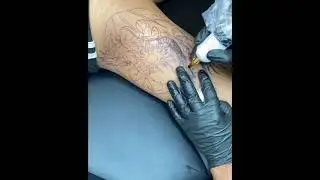 Colorful dragon tattoo using my Spectra Flux wireless tattoo machine