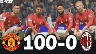 FC 26 -MESSI RONALDO NEYMAR & MBAPPE | ALL STARS | Manchester United 100-0 AC Milan