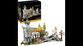 LEGO Icons Il Signore degli Anelli Gran Burrone 15 Minifigure come Frodo e Bilbo Baggins