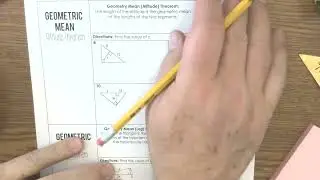 Similar Right Triangles and Geometric Mean