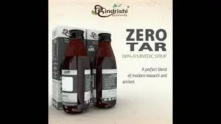 Hindrishi Ayurveda Zero tar Syrup for Lungs Detox, Smokers Cough , Asthama/Bronchitis