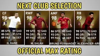 NEXT CLUB SELECTION PES 2021 MOBILE MONDAY 12 JUNE 2021