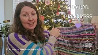 Friday Knit Chat | Advent Stripes Caught Up, Lace Rip-Backs & Glittering Snowscapes Update