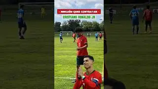 A estreia do filho de Cristiano Ronaldo surpreendeu a todos 😱 #cr7 #cr7junior #futebol